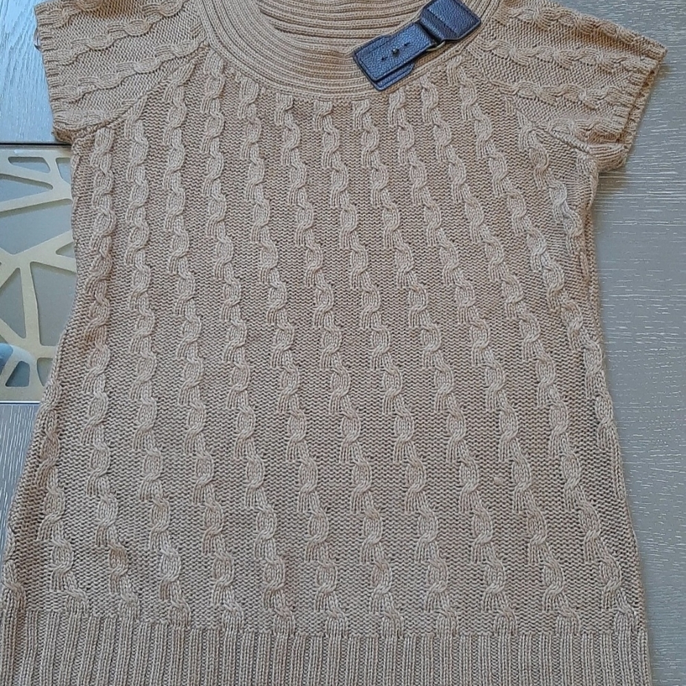 Dressbarn Beige Knit Sweater